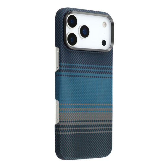 Tok iPhone 17 Pro készülékhez, Aramid szál, MagSafe, vékony és könnyű, kék