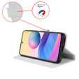 Pattintható tok a Huawei Pura 70, Wallet Smart Magnet, fehér