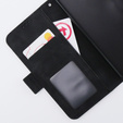 Pattintható tok a Motorola Moto G54 5G, Card Slot, fekete
