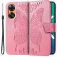 Pattintható tok a Oppo Reno8 T, Butterfly, rózsaszín