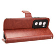 Pattintható tok a Oppo Reno 12, Crazy Horse Wallet, barna