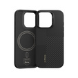 BENKS Kevlar tok iPhone 16 Pro, MagSafe, Carbon Fiber, fekete