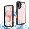 IP68 vízálló tok a iPhone 16, fekete