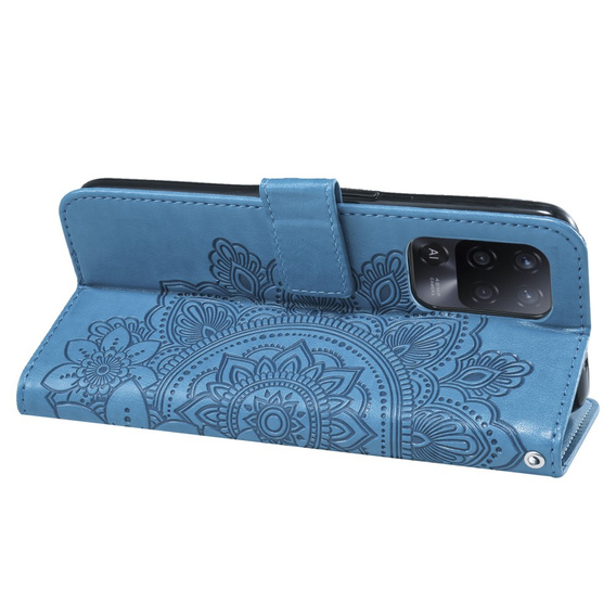 Pattintható tok a Oppo Reno5 Z / A94 / A95 5G, Mandala, kék