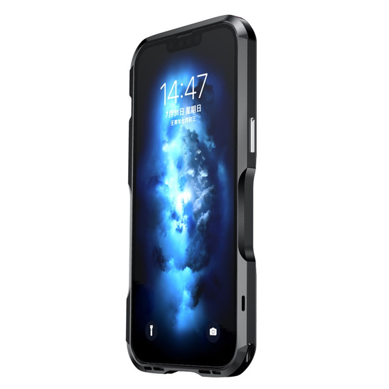 Teletok LUPHIE iPhone 14 Plus-hoz, Armor Bumper, fekete