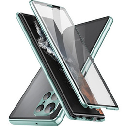 Tok Samsung Galaxy S22 Ultra, Magnetic Dual Glass, zöld