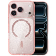ERBORD Glitter MagSafe szilikon tok iPhone 17 Pro Max készülékhez