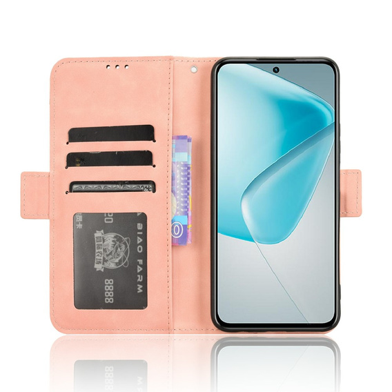 Pattintható tok a Infinix Hot 50 Pro+ 4G, Card Slot, rózsaszín