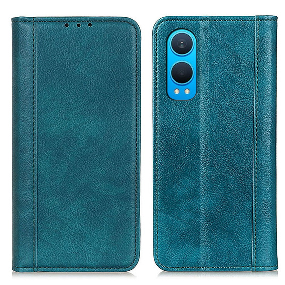 Pattintható tok OnePlus Nord CE4 Lite, Split Leather, zöld