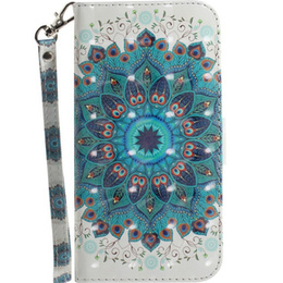 Pattintható tok a Motorola Moto G9 Play/E7 Plus, Wallet, Mandala Flower