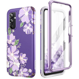 Telefontok a Samsung Galaxy A14 4G/5G, Suritch Full Body Flowers, lila