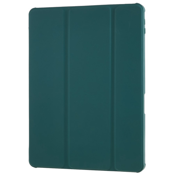 Tok iPad 10.2 2021 / 2020 / 2019, Smartcase Hybrid, tolltartó résszel, sötétzöld