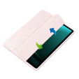 Tok Samsung Galaxy Tab S9 FE+ Plus, Smartcase Hybrid, tolltartó résszel, rózsaszín