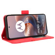 Pattintható tok a Motorola Moto G86 5G, Card Slot, piros