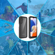 IP68 vízálló tok a Samsung Galaxy A14 5G, fekete