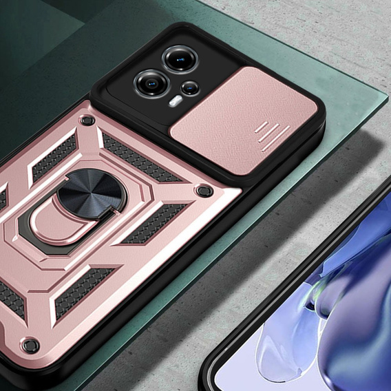 Telefontok a Motorola Moto G13 / G23, CamShield Slide, rózsaszín rose gold