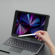 Tok + billentyűzet iPad 7/8/9 10.2 2019 / 2020 / 2021, NILLKIN Bumper Pen Slot, fekete
