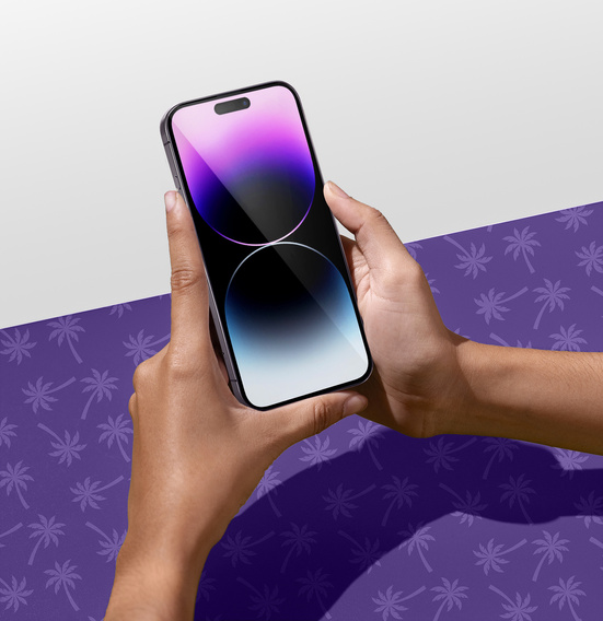 Shy Palm Privacy edzett üveg iPhone 14 Pro-hez