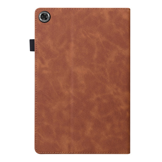 Tok Samsung Galaxy Tab A8 10.5 SM-X200 SM-X205, Classic, tolltartóval, barna