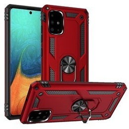 Páncélozott telefontok a Samsung Galaxy A51, Nox Case Ring, piros