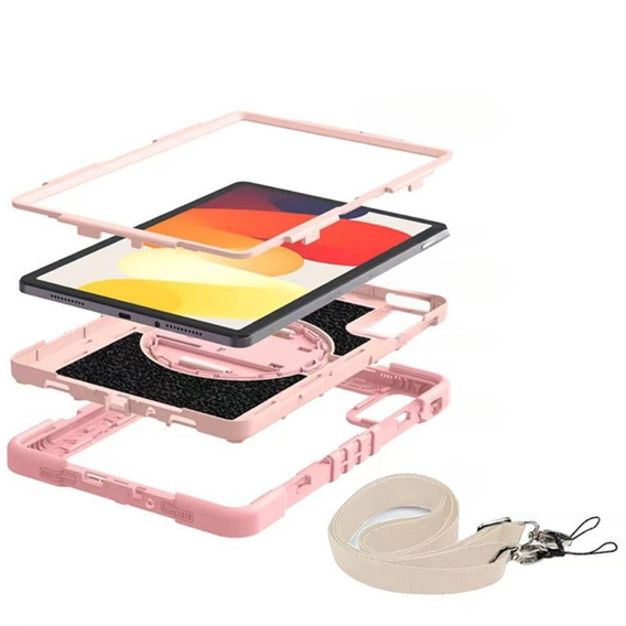 Tok Xiaomi Redmi Pad SE 11", Armoured Protective, rózsaszín