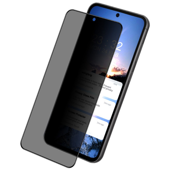 IMAK adatvédelmi edzett üveg Samsung Galaxy S23 FE készülékhez