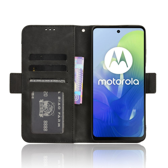 Pattintható tok a Motorola Moto G24 / G24 Power / G04, Card Slot, fekete