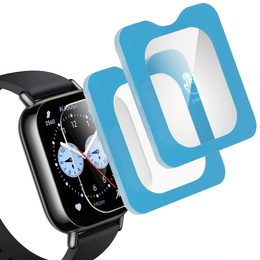 2x edzett üveg ERBORD rögzítőkerettel az Xiaomi Redmi Watch 5 Lite-es órájához