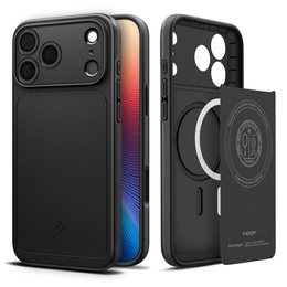Spigen tok iPhone 17 Pro Max készülékhez, Thin Fit MagSafe, Fekete