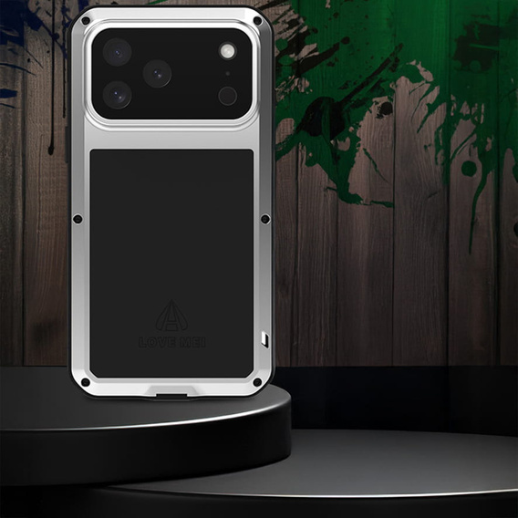 Páncélozott tok edzett üveggel iPhone 17 Pro Max készülékhez