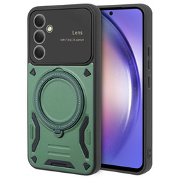 Páncélozott tok Samsung Galaxy A54 5G, CamShield MagSafe, zöld