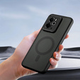 Tok Realme 14 5G / Realme 14T 5G-hoz, MagSafe, ERBORD Matt Case, fekete + képernyőüveg