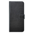 Pattintható tok a Oppo A38 4G / Oppo A18 4G, Crazy Horse Wallet, fekete