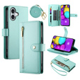 Pattintható tok a iPhone 16, Wallet Zipper Pocket, zöld