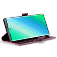 Pattintható tok a Samsung Galaxy S23 Ultra, ERBORD Waxy Wallet, piros