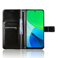 Pattintható tok a Vivo Y19s, Crazy Horse Wallet, fekete