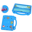 Gyermek tok Lenovo M10 X306 2 Gen / M10 Plus TB-X606 10.3 / Samsung Tab A 10.1 T510/515 / K10 X6C6, Cute Patterns, állvánnyal, kék