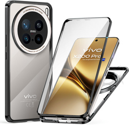 Tok Vivo X200 Pro 5G, Magnetic Dual Glass, fekete