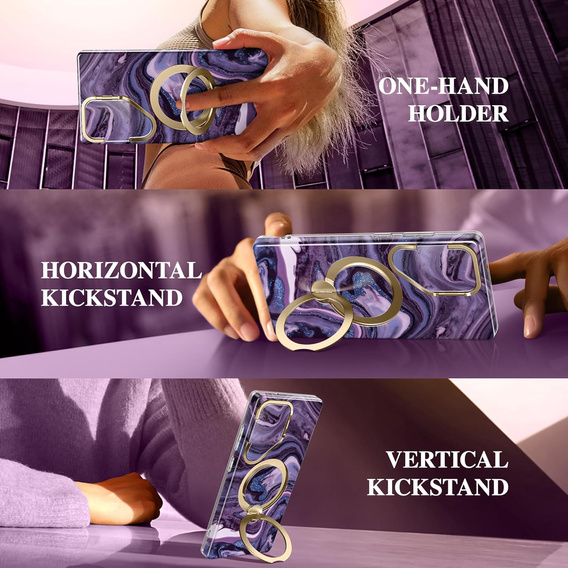 Robusztus tok Samsung Galaxy S25 Ultra készülékhez – Tongate MECH sorozatú klip, fekete