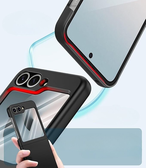 Tok Samsung Galaxy Z Flip7 FE / Z Flip6, PC Case, fekete