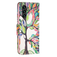Pattintható tok a Samsung Galaxy A35 5G, Wallet, Tree of Life