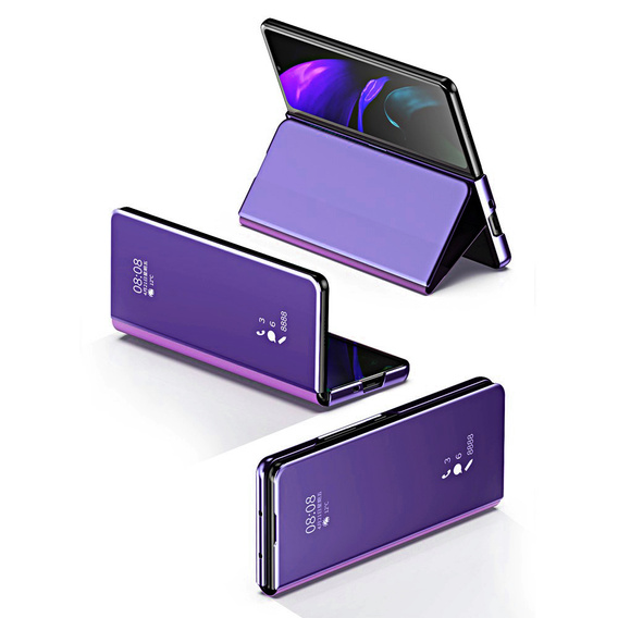 Telefontok a Samsung Galaxy Z Fold3 5G, Clear View, lila