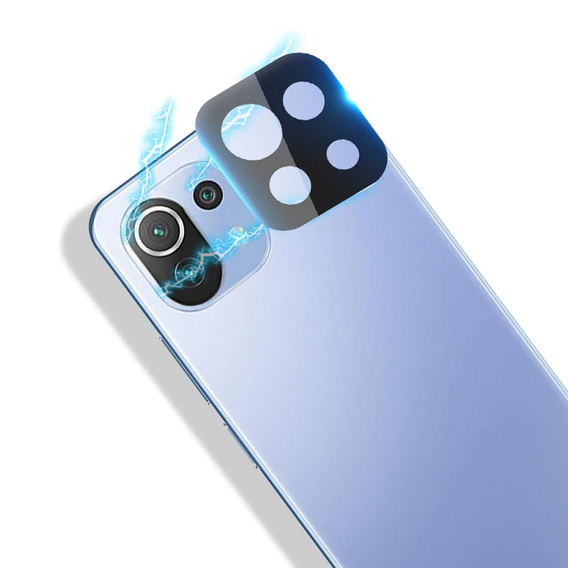 Fém kamerafedél Xiaomi Mi 11 készülékhez, kék