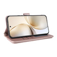 Tok patenttal a Realme 14 Pro+ 5G-hez, Crossbody Leather Wallet, rózsaszín rose gold