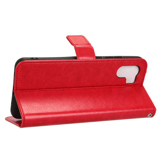Pattintható tok a Xiaomi Redmi A1 4G / A2 4G, Crazy Horse Wallet, piros