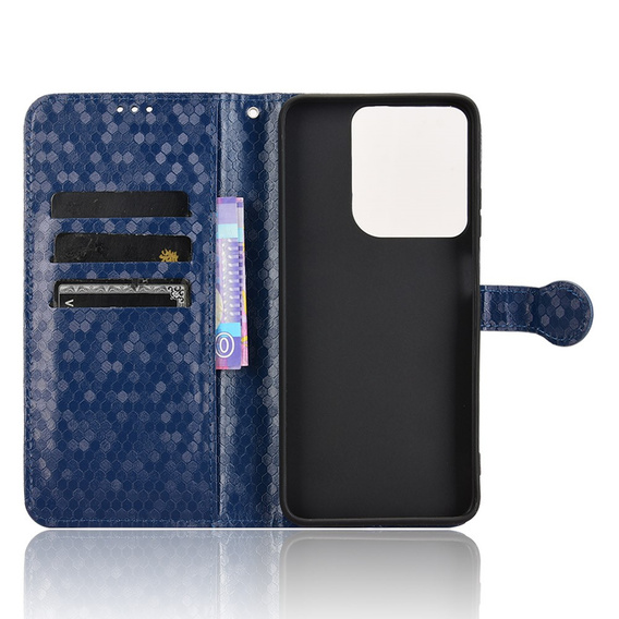 Flap tok Motorola Moto G86 Power 5G, Wallet Rhombus, kék