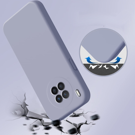 Telefontok a Huawei Nova 8i, Silicone Lite, levendula