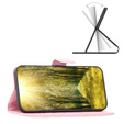 Pattintható tok a Samsung Galaxy A15, Wallet, BINFEN COLOR, rózsaszín