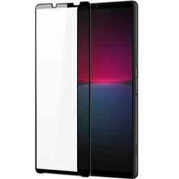 Edzett üveg Sony Xperia 10 V, Dux Ducis teljes képernyőhöz, fekete