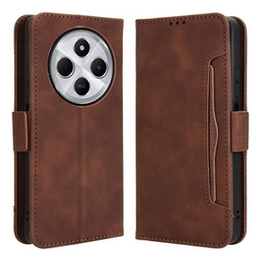 Pattintható tok a Xiaomi Redmi 14C / Xiaomi Poco C75, Card Slot, barna